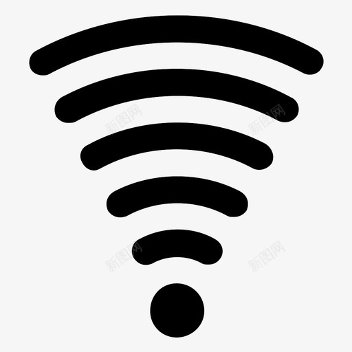 wifi信号强度图标svg_新图网 https://ixintu.com wifi 信号 强度 符号