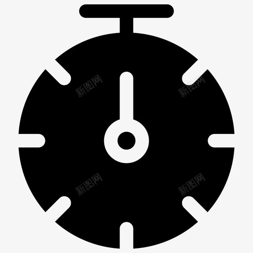 计时器秒表运动填充图标svg_新图网 https://ixintu.com 秒表 计时器 运动填充