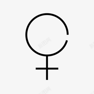 女性性别性图标图标