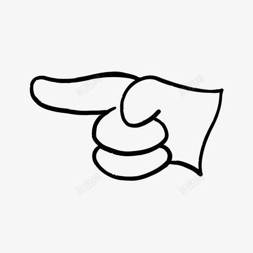 手方向手绘草图图标svg_新图网 https://ixintu.com 声明性 手 手绘草图 手语 方向 点 那样