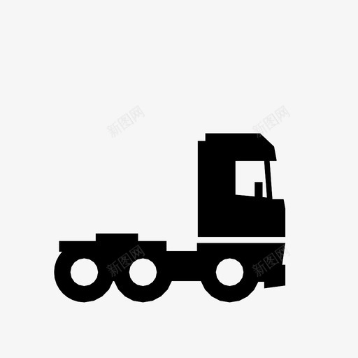 卡车货物半挂车图标svg_新图网 https://ixintu.com 半挂车 卡车 货物 运输 运输和卡车