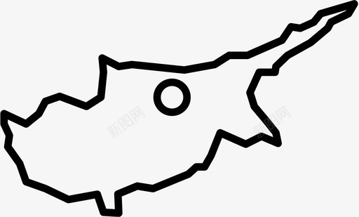 塞浦路斯首都国家图标图标