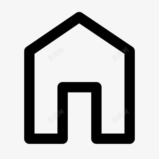 家房子用户界面集图标svg_新图网 https://ixintu.com 家 房子 用户界面集