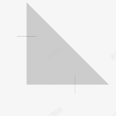 右等腰三角形几何毕达哥拉斯图标图标