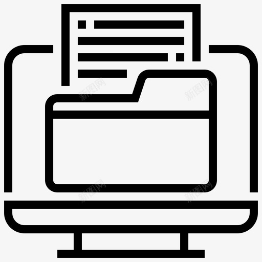 计算机编码器文档图标svg_新图网 https://ixintu.com 文件 文件夹 文档 编码器 编程 计算机