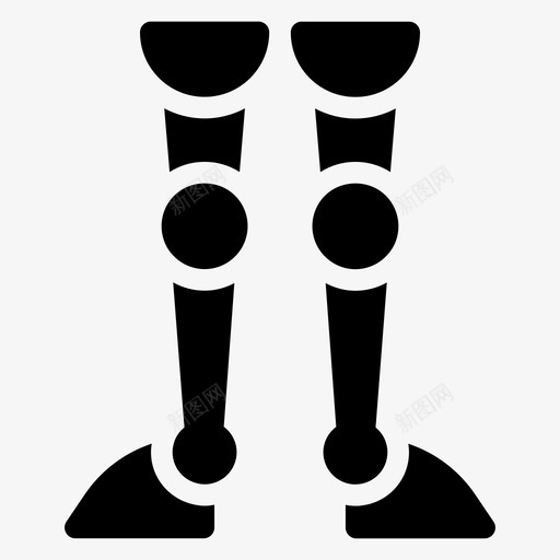 腿汽车机器人图标svg_新图网 https://ixintu.com 技术 机器人 机器人字形图标 汽车 科学 腿