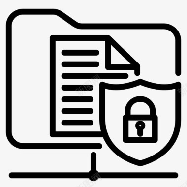 锁定网络文件夹数据安全文件夹锁定图标图标