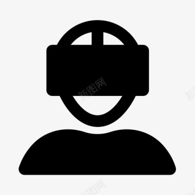 oculus虚拟现实护目镜图标图标