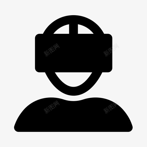 oculus虚拟现实护目镜图标svg_新图网 https://ixintu.com oculus 虚拟现实护目镜