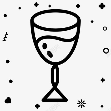 玻璃杯饮料葡萄酒图标图标