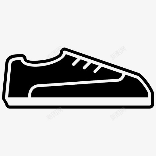 鞋健身跑鞋图标svg_新图网 https://ixintu.com 健身 跑鞋 运动鞋 鞋