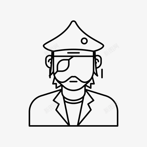海盗头像船长人图标svg_新图网 https://ixintu.com 人 化身人 海 海盗头像 船长