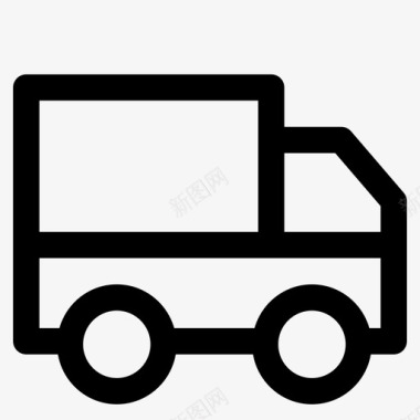 棚车运输卡车图标图标