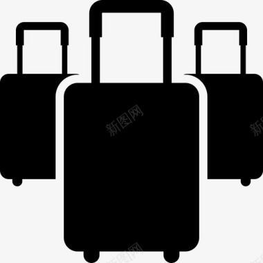 行李手提箱旅行袋图标图标