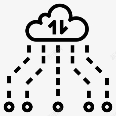 云数据差异图标图标
