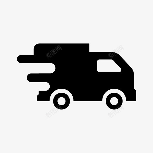 卡车食品车装载车图标svg_新图网 https://ixintu.com 卡车 装载车 货车 食品车