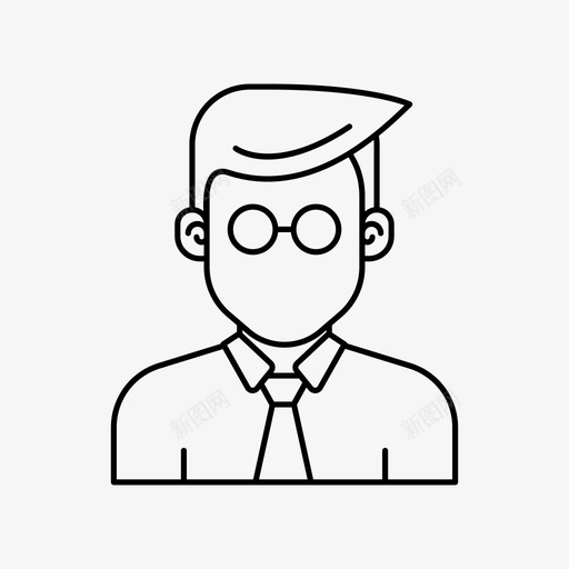 戴眼镜的男人化身男孩图标svg_新图网 https://ixintu.com 化身 化身男人 戴眼镜的男人 男人 男孩