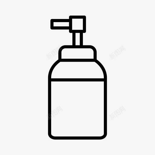 肥皂美容化妆品图标svg_新图网 https://ixintu.com 化妆品 护发 晒黑 瓶子 美容 肥皂 造型师