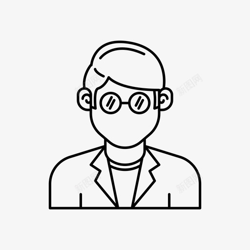 头像工作服图标svg_新图网 https://ixintu.com 头像 工作服