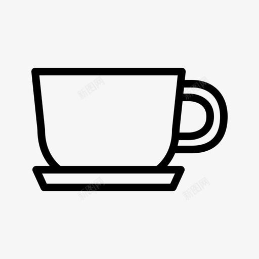 咖啡杯饮料咖啡厅图标svg_新图网 https://ixintu.com 咖啡厅 咖啡杯 咖啡线性图标集 饮料 马克杯