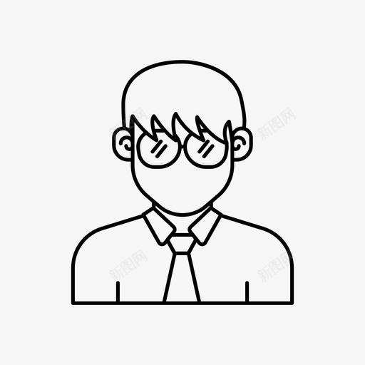 学生头像眼镜图标svg_新图网 https://ixintu.com 头像 头像男 学生 男 眼镜 衬衫