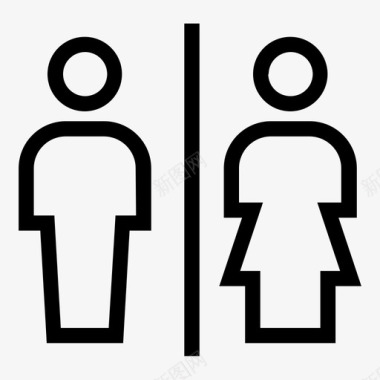 卫生间标识男卫生间图标图标