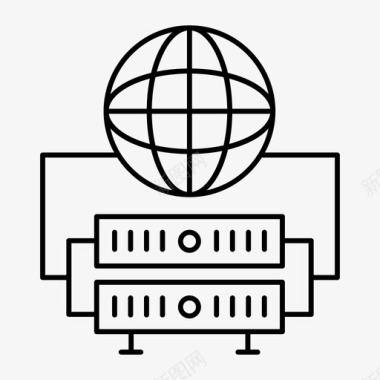 世界数据库服务器图标图标