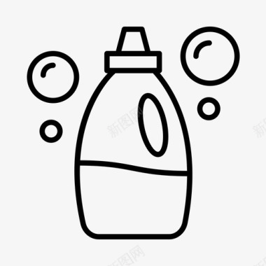 洗衣粉清洁剂消毒剂图标图标