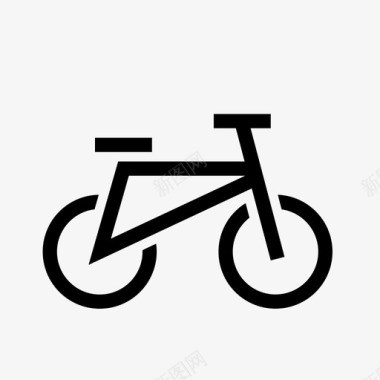 自行车脚踏自行车两轮车图标图标