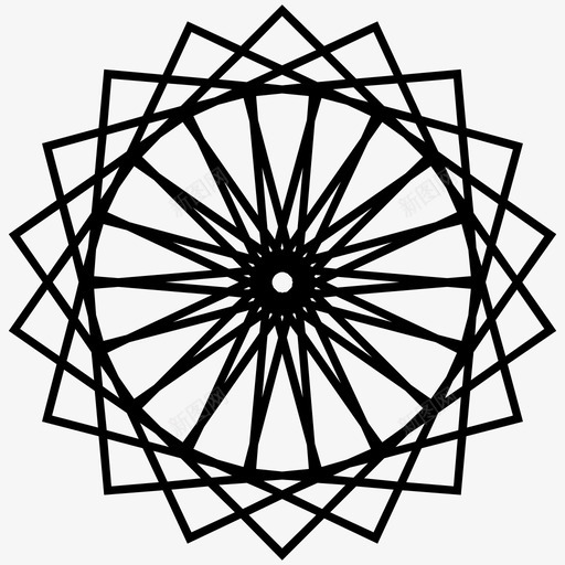 几何学四边形长方形图标svg_新图网 https://ixintu.com 几何学 四边形 螺旋形 长方形