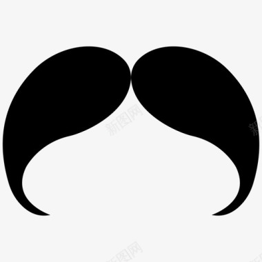 asterix胡子胡须头发图标图标