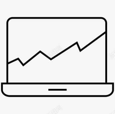 分析笔记本电脑报告图标图标