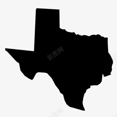 德克萨斯州美国地理图标图标