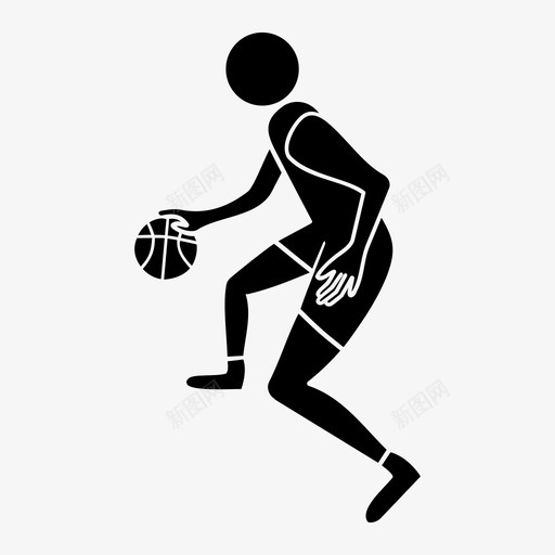 篮球运动员篮球场篮球圈图标svg_新图网 https://ixintu.com 篮球圈 篮球场 篮球运动员