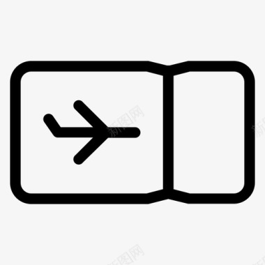 机票航班飞机票图标图标