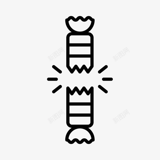 祝你好运庆祝圣诞节图标svg_新图网 https://ixintu.com 圣诞节 圣诞饼干 庆祝 祝你好运 节日