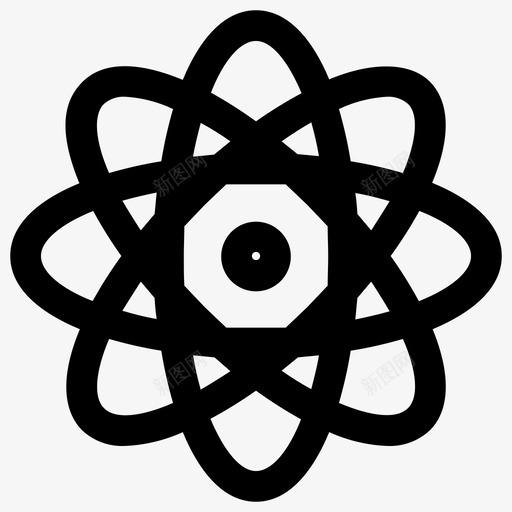 原子科学图标svg_新图网 https://ixintu.com 原子 科学
