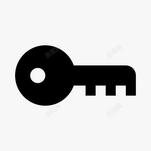密钥授权锁定图标svg_新图网 https://ixintu.com 保护 安全 实心 密钥 授权 接口 锁定