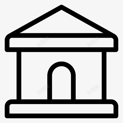 家房子生活图标svg_新图网 https://ixintu.com 家 房地产 房地产实线图标 房子 房间 生活