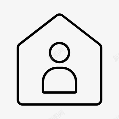 建筑物房屋业主图标图标