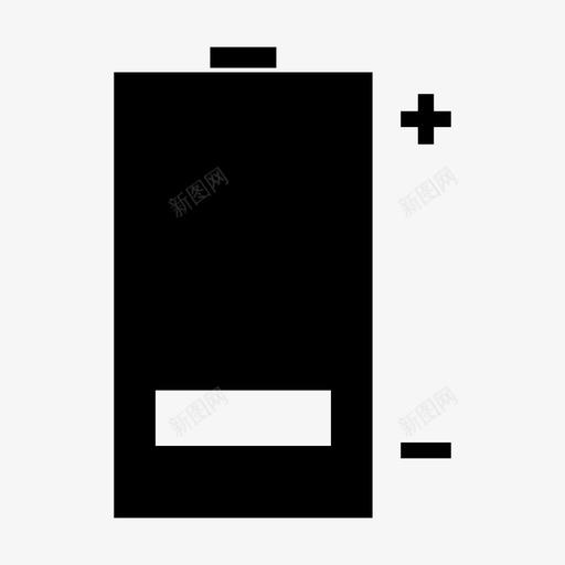 电池电池状态电量低图标svg_新图网 https://ixintu.com 电池 电池字形 电池状态 电量低