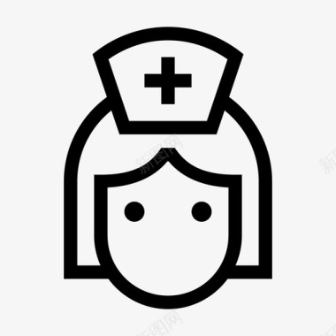 女护士助理护士图标图标