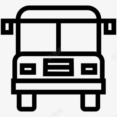 公共汽车卡车图标图标