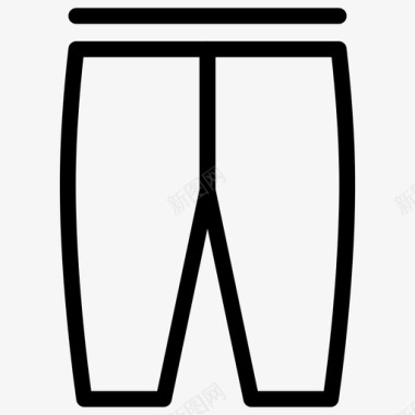 裤子布料服装图标图标