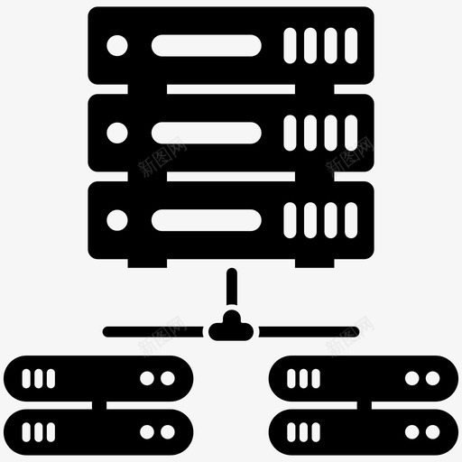 数据库架构数据中心数据网络图标svg_新图网 https://ixintu.com 数据中心 数据库架构 数据服务器 数据网络 网络托管字形概念图标 网络数据库