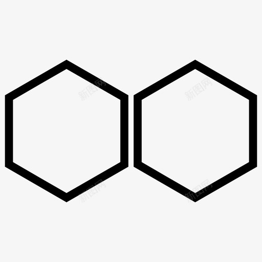几何形状六边形形状图标svg_新图网 https://ixintu.com 六边形 几何形状 形状