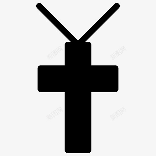 吊坠天主教基督教图标svg_新图网 https://ixintu.com 万圣节 万圣节标志 十字架 吊坠 基督教 天主教