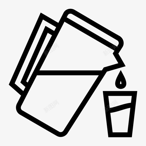 倒水杯子饮用水图标svg_新图网 https://ixintu.com 倒水 杯子 水壶 玻璃 饮用水