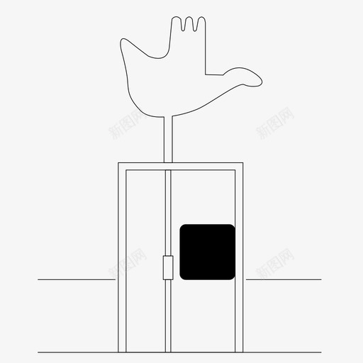 开放式纪念碑建筑师昌迪加尔图标svg_新图网 https://ixintu.com 勒柯布西耶 建筑师 开放式 开放式纪念碑 昌迪加尔 流行