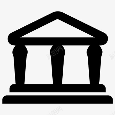 银行金融政府图标图标
